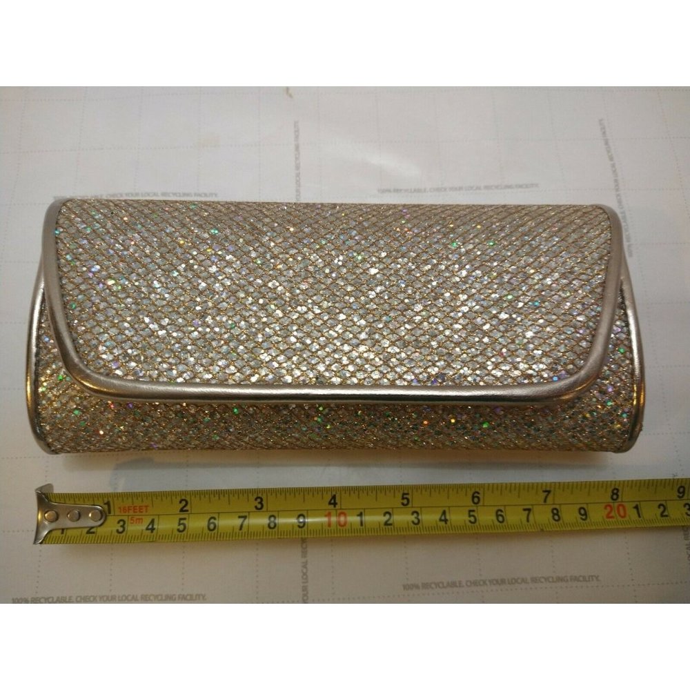 Lorraine Sparkling Evening Clutch Iridescent snap